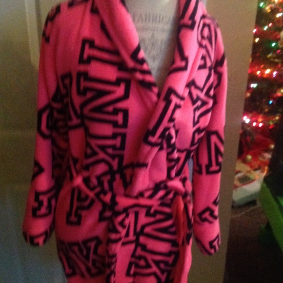 VICTORIA SECRET PINK LOGO ROBE XS-S - Picture 4 of 8